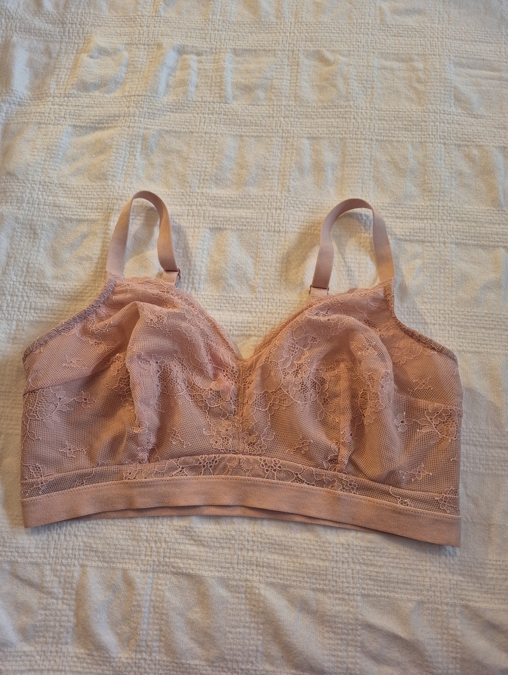 Spanx women's 2X Spotlight on Lace tan with a hint of pink VGUC